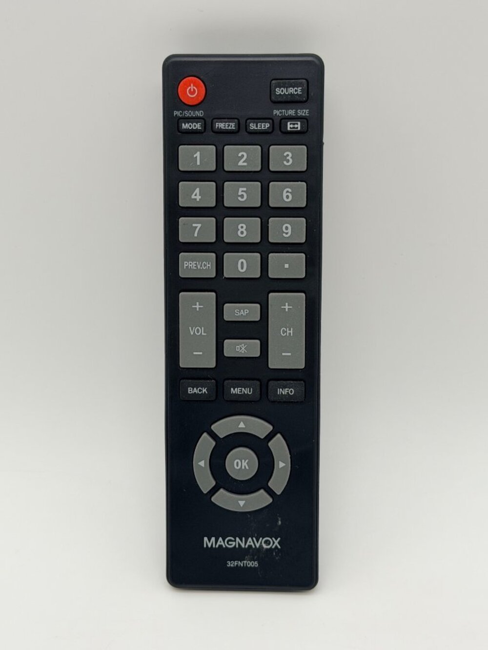 Magnavox 32FNT005 Factory Original TV Remote 32ME403V, 24ME405V, 40ME325V